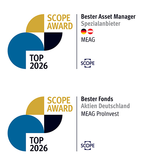 Scope Awards 2026 – MEAG & MEAG ProInvest ausgezeichnet