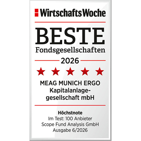 MEAG hat im Ranking der 50 besten Fondsgesellschaften mit &uuml;bersichtlicher Produktpalette erneut den 2. Platz erreicht