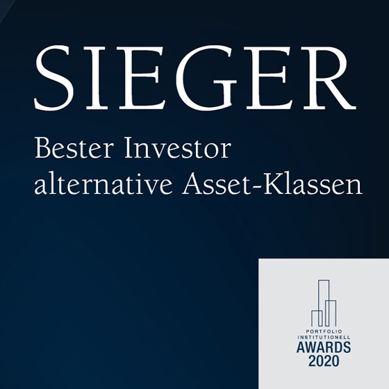 portfolio institutionell Awards 2020: Bester Investor alternative Asset-Klassen